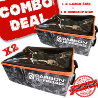 Carbon Offroad 2 X Gear Cube Storage And Recovery Bag Combo - Compact Size CW-COMBO-GC_S