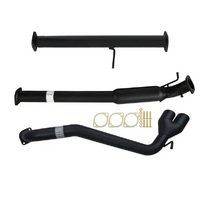 Carbon Offroad Ford Ranger Px 3.2L 10/2016>3" # Dpf # Back Exhaust With Hotdog Only Side Exit Tailpipe FD254-HOS