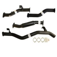 Carbon Offroad Fits Toyota Landcruiser 79 Series Vdj76 Double Cab Ute 4.5L V8 10/2016> 3" #Dpf# Back Exhaust With Hotdog TY223-HO