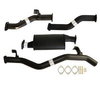 Carbon Offroad Fits Toyota Landcruiser 79 Series Vdj76 Double Cab Ute 4.5L V8 10/2016> 3" #Dpf# Back Exhaust With Muffler TY223-MO
