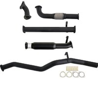 Carbon Offroad Fits Toyota Landcruiser 60 Series Wagon 4.0D 12H-T 3" Turbo Back Exhaust With Hotdog TY261-HO
