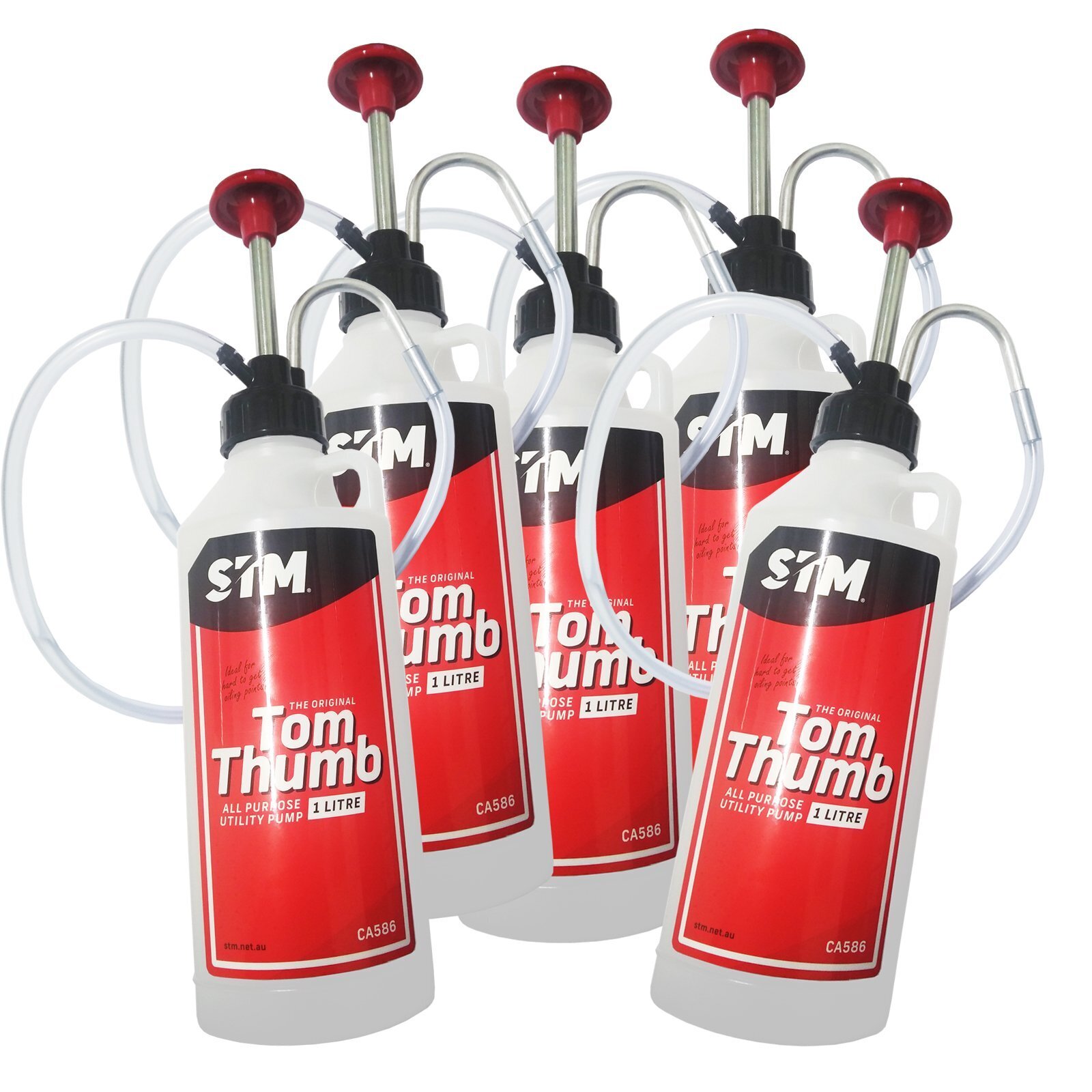 5x Genuine 1l Tom Thumb Pump Bottle Multi Purpose Fluid And Oil Ca586 Stm