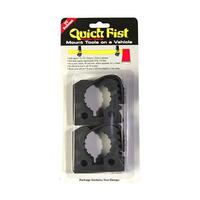 Quick Fist Rubber Clamp Pair 25-57mm holds 11Kgs each - mount tools on vehicles