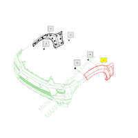 Mahindra Cladding Assy Front Lh 0108BAG02150N
