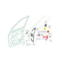 Mahindra Latch Assembly Front Door Rh 0114DAW00871N