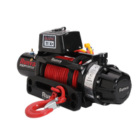 Runva 11XP Premium Red Edition 12V With Synthetic Rope Full IP67 11XPPREMIUM12VDREDWH