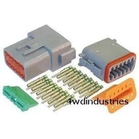 Deutsch Electronic Connector 12 Pin Kit 18-DT12 Weatherproof for Land Rover Toyota