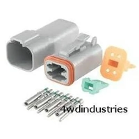 Deutsch Electronic Connector 4 Pin Kit 18-DT4 Weatherproof for Land Rover Toyota
