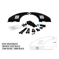 Lazer Lamps Forward Roof Mounting Kit 67mm Height Lights 3001-B-67-K