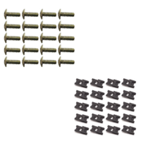 Set of 20 Floor Screws & Spiralok Captive Nuts for Land Rover S2, S2A, S3 302532-320045
