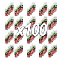 100x 12 PACK Crimp Cable Joiner Red 2.5 3mm Wire 65-92071BLR