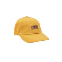Yeti Badge Logo Leather Soft Crown Hat - King Crab Orange