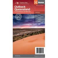 Hema Outback Queensland Map Camooweal to Stanthorpe 4th Edition