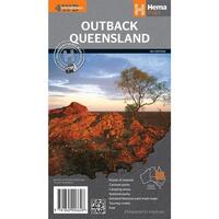 HEMA Outback Queensland Map Guide Colour Maps