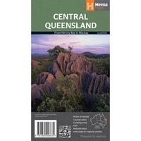HEMA Central Queensland Detailed Tourist Guide Colour Map