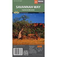 HEMA Savannah Way - Cairns to Broome Map Guide Colour Maps