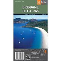 HEMA Brisbane to Cairns Caravan Camping Tourist Guide Colour Map