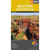 HEMA Western Australia State Map Detailed Information Guide Colour Map
