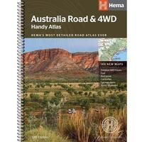 HEMA Australia Road & 4WD Handy Atlas 184 x 248mm Detailed Guide Colour Map