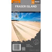 HEMA Fraser Island Camping Walking Tourist Guide Colour Map