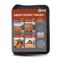 HEMA Great Desert Tracks Map Pack Guide Colour Maps Wallet