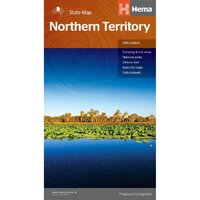HEMA Northern Territory State Map Detailed Information Guide Colour Map