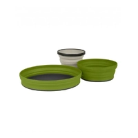 Sea To Summit X-Set 3Pc Plat+Bwl+Mug Olive AXSET3OL