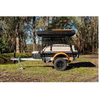 Adventure Ready Active Pod Pioneer Camper Trailer + Delta Clamshell Rooftop Tent The Bush Company