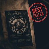 Dog & Gun Black Death Extra Dark Roast Coffee Whole Beans 500g