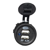 Baintech 12/24V 4.2A Dual USB Socket (2 x 5V 2.4A) BTDUALUSB4.8