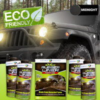 BULLY LINER Midnight Bed Liner Tough Protective Coating 4L Kit NON TOXIC [Spray Gun: Not Included]
