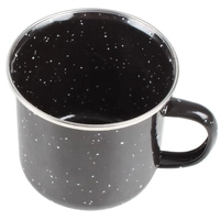 Premium Enamel Mug 8X8cm Black Speckle Wildtrak CA1028