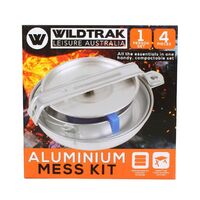 Aluminium Mess Kit 1 Person Wildtrak CA1221