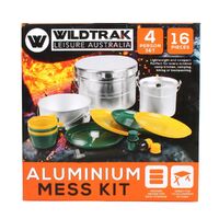 Aluminium Mess Kit 4 Person Wildtrak CA1222
