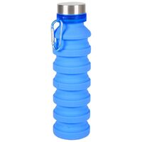 Expanda Water Bottle 550ML Silicon W/Carabiner 2ASST CLR CA2006
