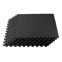 Foam Floor Mats 4PK Black 600X600MM CA3057