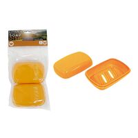 2Pc Travel Soap Holder Orange Wildtrak CA6021