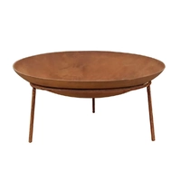 Cast Iron Fire Pit 58X22Cm 4mm Thickness Wildtrak CA6061
