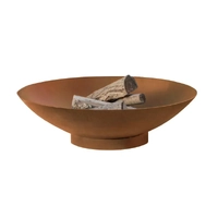 Steel Rust Colour Fire Pit 45Cm 1.2Mm Thickness Wildtrak CA6066