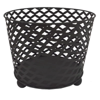 Outdoor Metal Fire Bowl Round Black Finish 38X31Cm Wildtrak CA6082