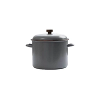 Barebones Enamel Stock Pot Slate Grey CKW-376
