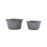 Barebones Enamel Mixing Bowls - Slate Grey (Set of 2) CKW-378