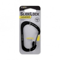 NITE IZE Slidelock Carabiner Stainless Steel #4 Black CSL4-01-R6