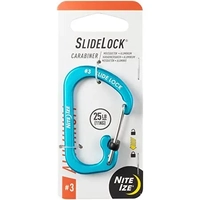 Nite Ize SlideLock Carabiner Aluminium #3 Blue CSLA3-03-R6