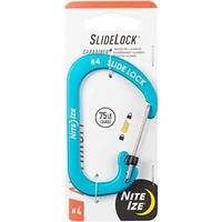 Nite Ize SlideLock Carabiner Aluminium #4 Blue CSLA4-03-R6