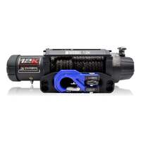Carbon Offroad 12K 12000lb Electric Winch With Black Rope & Blue Hook Ver. 3 CW-12KV3B