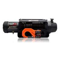 Carbon Offroad 12K 12000lb Electric Winch With Black Rope & Orange Hook Ver. 3 CW-12KV3O