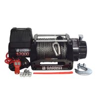 CARBON WINCHES 12V 17000lb Heavy Duty Series Winch with Synthetic Rope