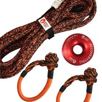 Carbon Offroad 4M 14000Kg Bridle Rope, 2 X Soft Shackle, Recovery Ring Combo Deal CW-COMBO-0054-MFSS-RR10