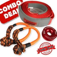 Carbon Offroad 5M 12T Tree Trunk Protector, 2 X Soft Shackles, Recovery Ring Combo Deal CW-COMBO-5MTTP-MFSS-RR10